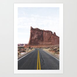 Arches National Park Road Art Print