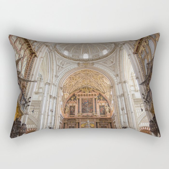 Spain Photography - Inside A Mosque In Córdoba Rectangular Pillow