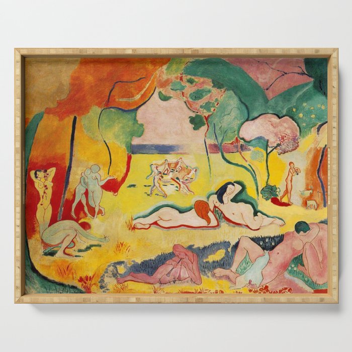 Henri Matisse - Le bonheur de Vivre (The Joy of Life) portrait painting Serving Tray