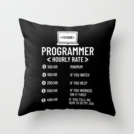 Coding Programmer Gift Medical Computer Developer Throw Pillow