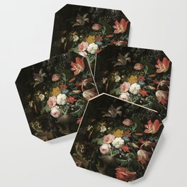 The Overturned Bouquet, Abraham Mignon, 1660 - 1679 Coaster