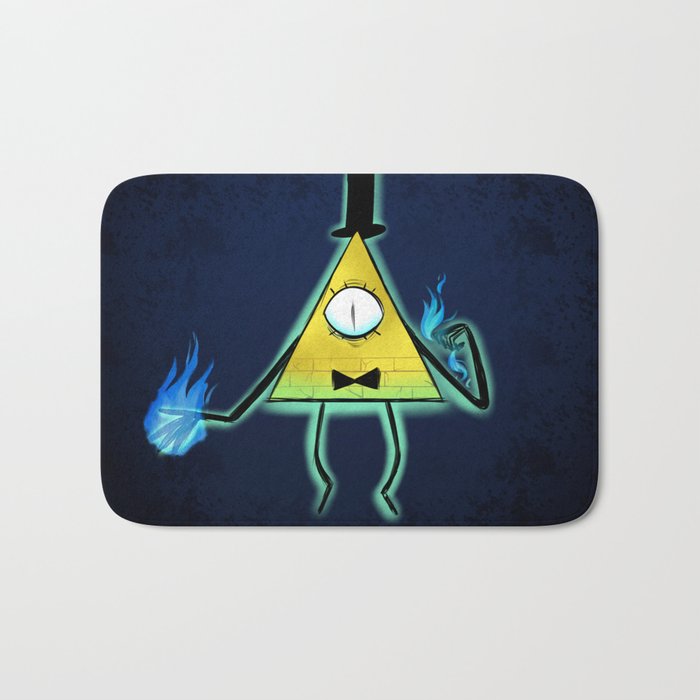 Bill Cipher Gravity Falls Bath Mat By Turquoisegirl35