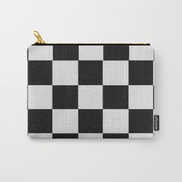 Checkerboard Mosaic Structure, original gifts for women, chess lovers designs Carry-All Pouch