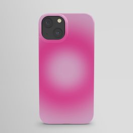 Spiritual Pink Aura Gradient Ombre Sombre Abstract  iPhone Case