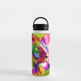 Lion Prismatic Pop Art Water Bottle