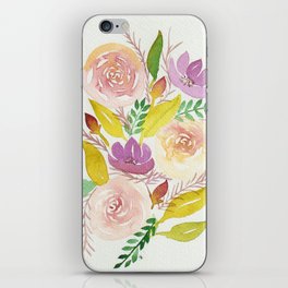 Autumn Bouquet of Flowers Purple and Yellow iPhone Skin