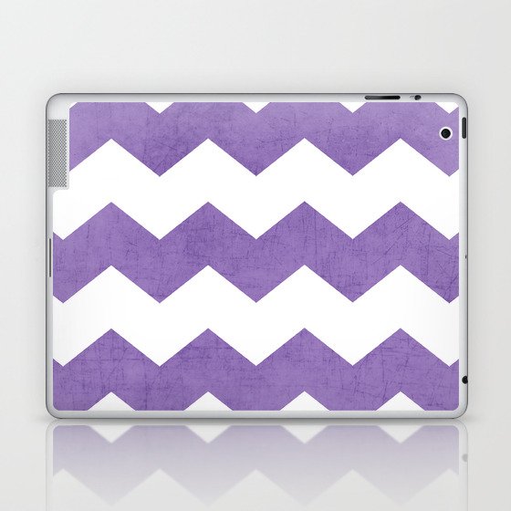 chevron - purple Laptop & iPad Skin