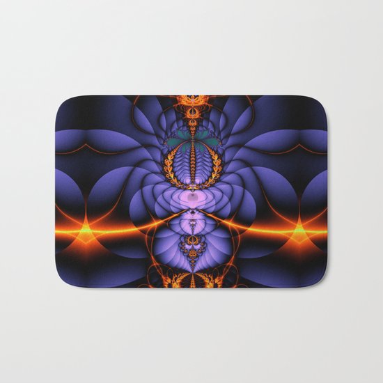 Released, Artistic Fractal abstract Bath Mat