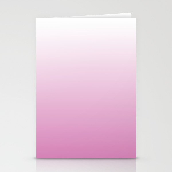 OMBRE FUCHSIA PINK COLOR Stationery Cards