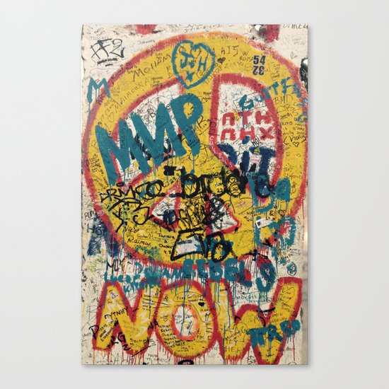 the Berlin wall Canvas Print