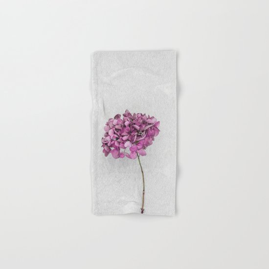 Pink Dried Hydrangea Hand & Bath Towel