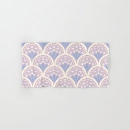 Lilac scallop pattern  Hand & Bath Towel