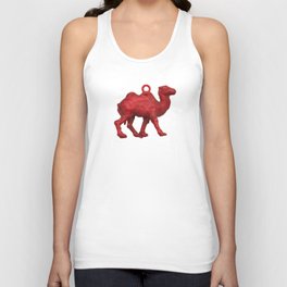 Genetically challenged camel trying to cross the blue mirage Unisex Tank Top