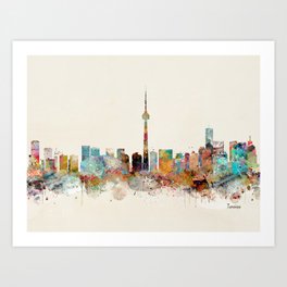 Toronto Ontario skyline Art Print