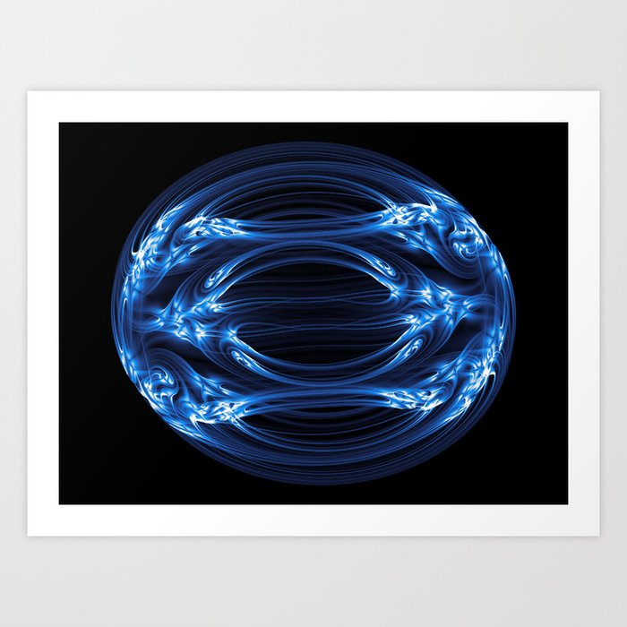 Magnetic Egg Art Print | Abstract, Digital