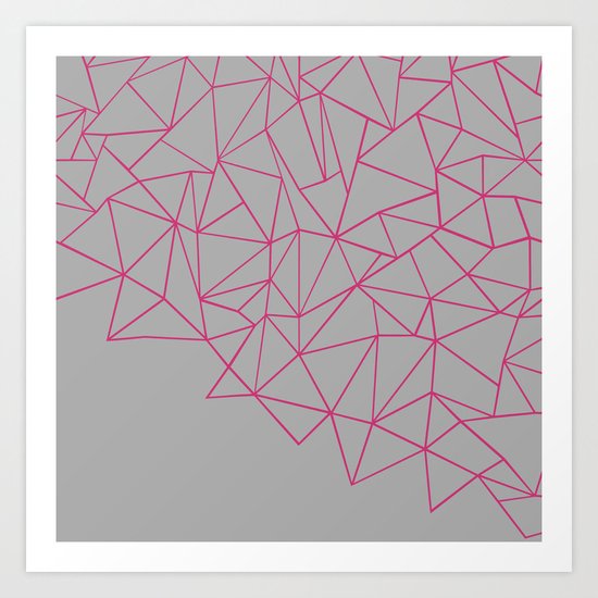 Ab Storm Hot Grey Art Print