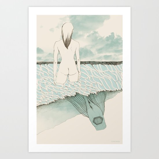 at sea Art Print