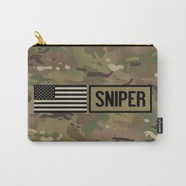Military: Sniper (Camo) Carry-All Pouch | Competition, Graphicdesign, Marksman, Military, Shooter, Us, Camouflage, Expert, Sharp, Snipe 
