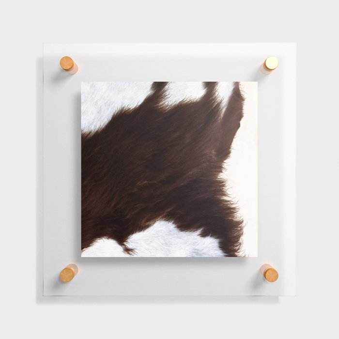 Faux Warm Brown Cowhide (Created Digitally) Floating Acrylic Print