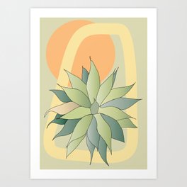 Lonely with sun Art Print