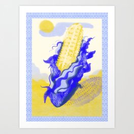 Maize Azul / Blue Corn Worship Art Print