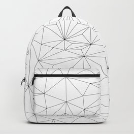 Geometrics Backpack | Minimalist, Treangles, Pattern, Simple, Blackandwhite, Creative, Drawing, Geometric, Background, Digital 