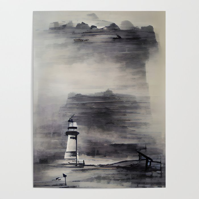 Lighthouse Abstract Aesthetic No2 Poster