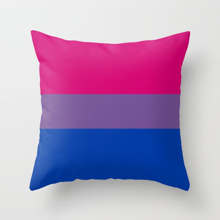 Bisexual Flag Throw Pillow