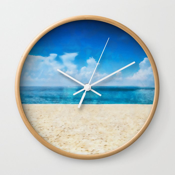 Daytona Beach Wall Clock By Eriana