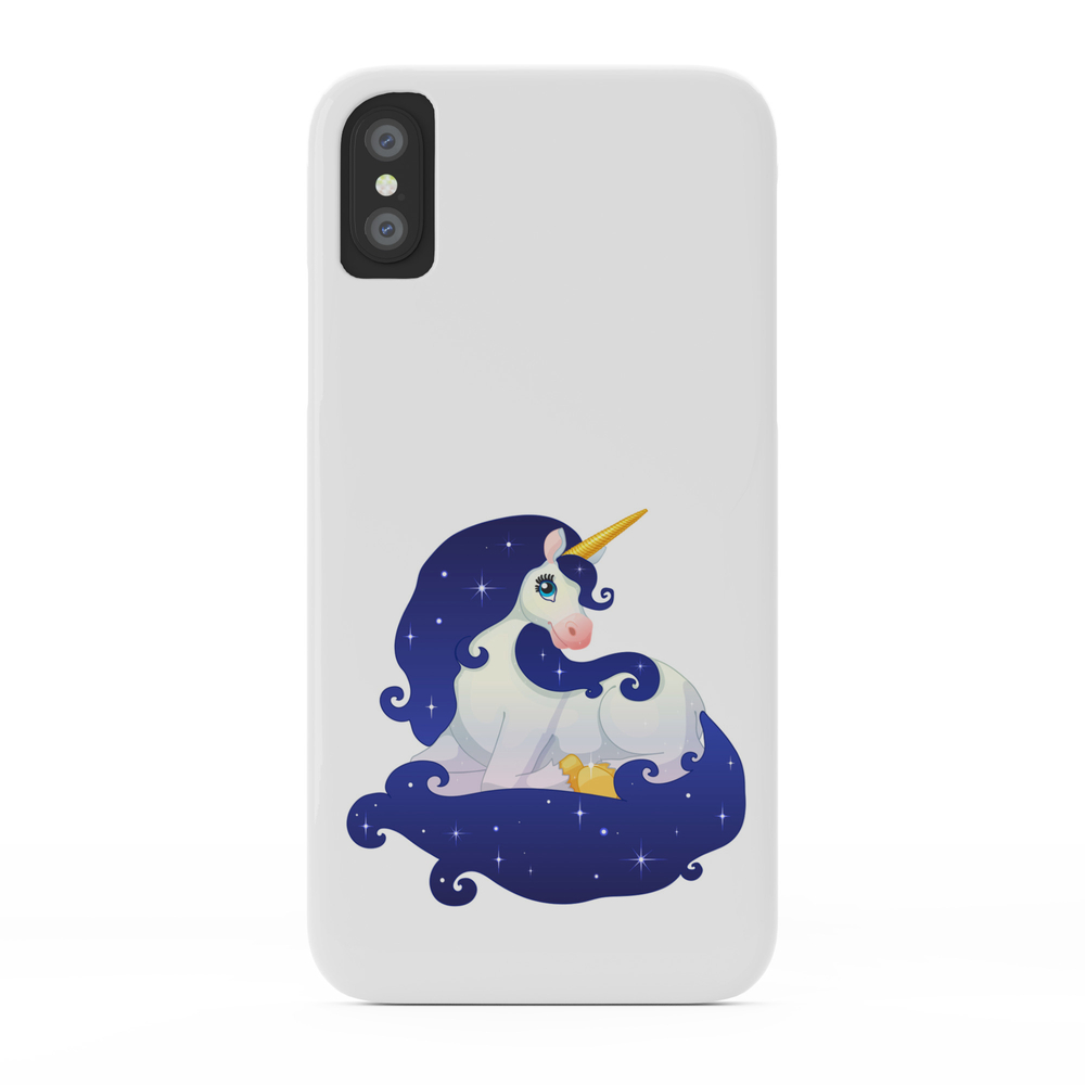 Cartoon Illustration Lovely Universe Unicorn Phone Case by vetrakori