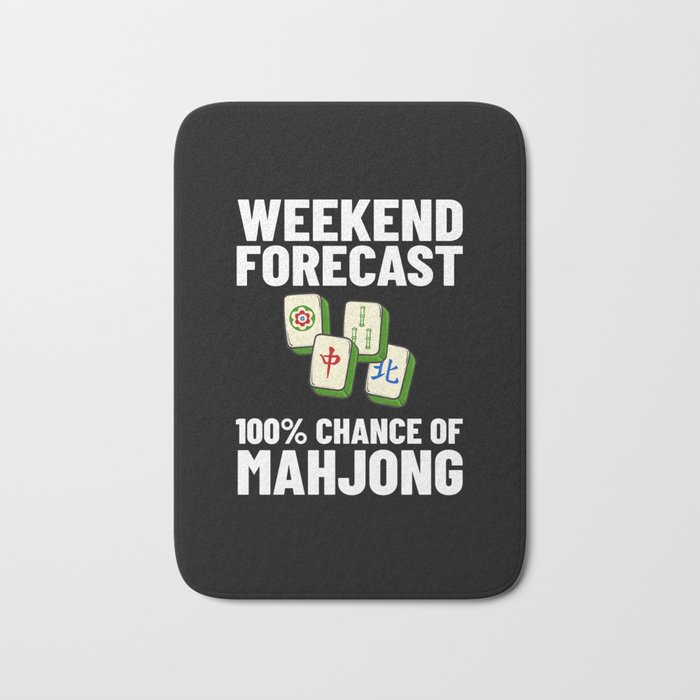 Mahjong Game Mah Jongg Online Player Tile Bath Mat