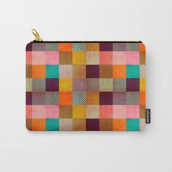 Decorated Pixel Carry-All Pouch