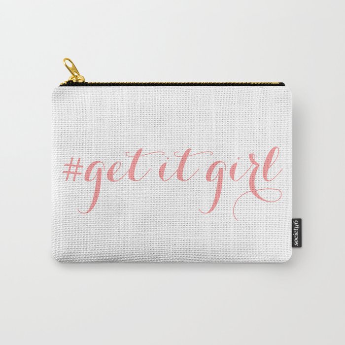 # Get It Girl // Peony Carry-All Pouch