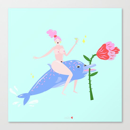 summer fantasy vibes Canvas Print