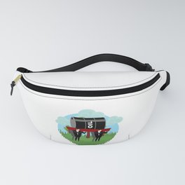Dancing Funeral Casket Oil Fanny Pack | Cloud, Peoplesupport, Clipart, Graphicdesign, Cutout, Landscape, Memorialcemetery, Deceased, Coffin, Burial 