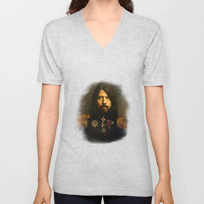 Dave Grohl - replaceface V Neck T Shirt