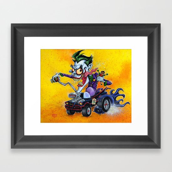 Hot Rod JOKER! Framed Art Print