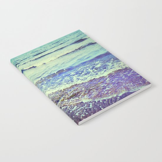 Retro beach. Summer Waves Notebook