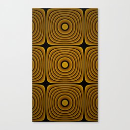 Black Orange Gradient Decorative Pattern Canvas Print