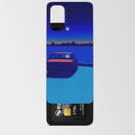 surrealism guy billout car blue  Android Card Case
