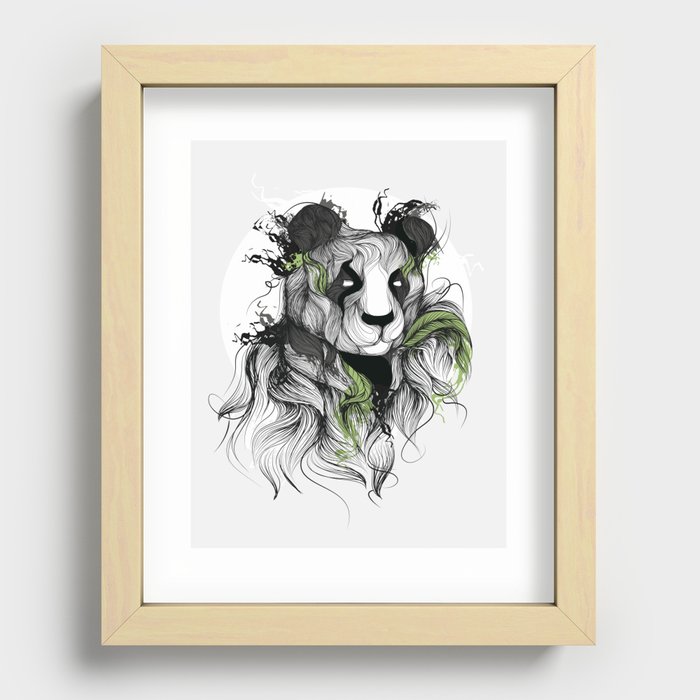 Panda Recessed Framed Print
