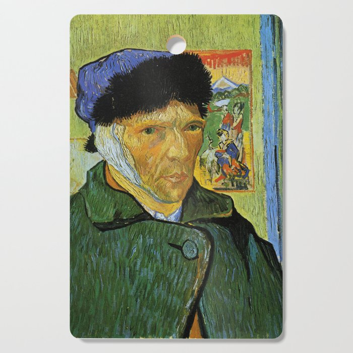 Self Portrait with Bandaged Ear by Vincent van Gogh Cutting Board