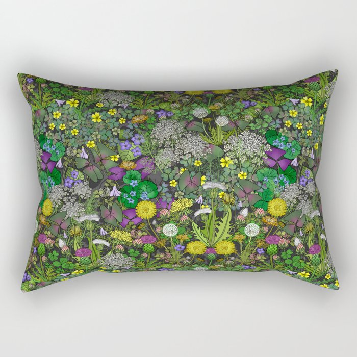 Wildflowers, Not Weeds!   Rectangular Pillow