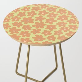 Happy Baby New Year Flowers - orange and lime Side Table