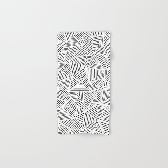Abstraction Linear Inverted Hand & Bath Towel