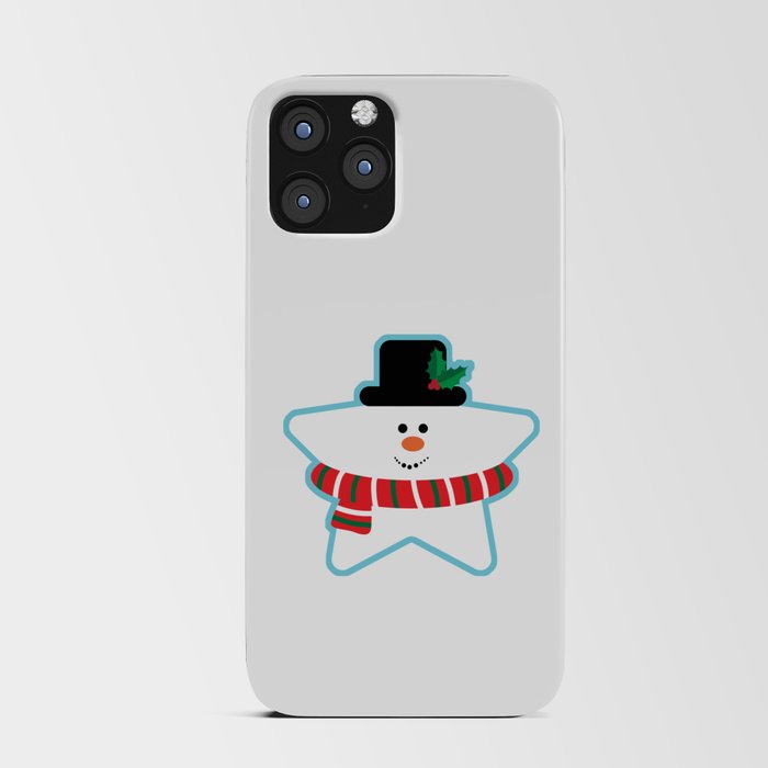 Snowman star iPhone Card Case