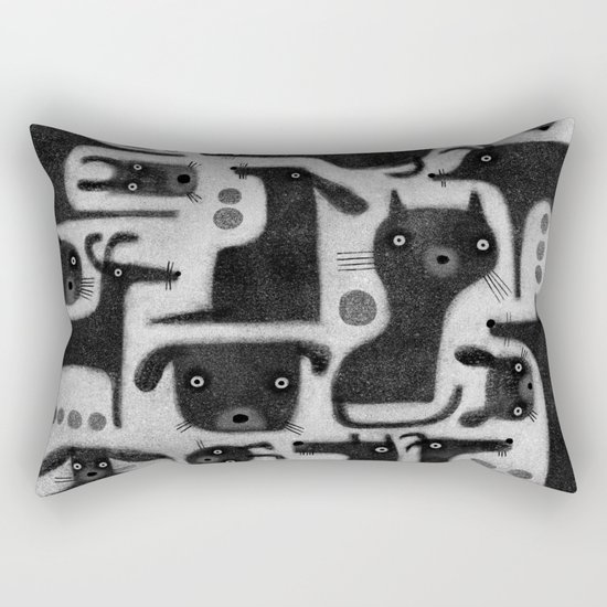 BLACK CRITTER ASSORTMENT Rectangular Pillow