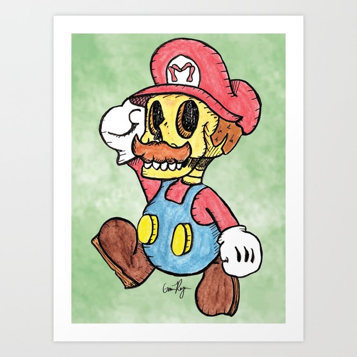 zombie mario drawing