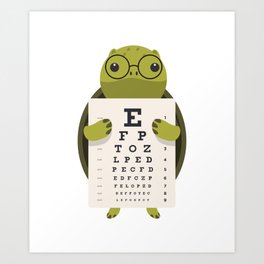 Eye Doctor Optician Turtle Art Print