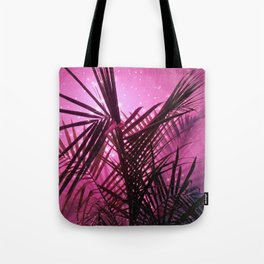 Sparkly Pink Fern Tote Bag